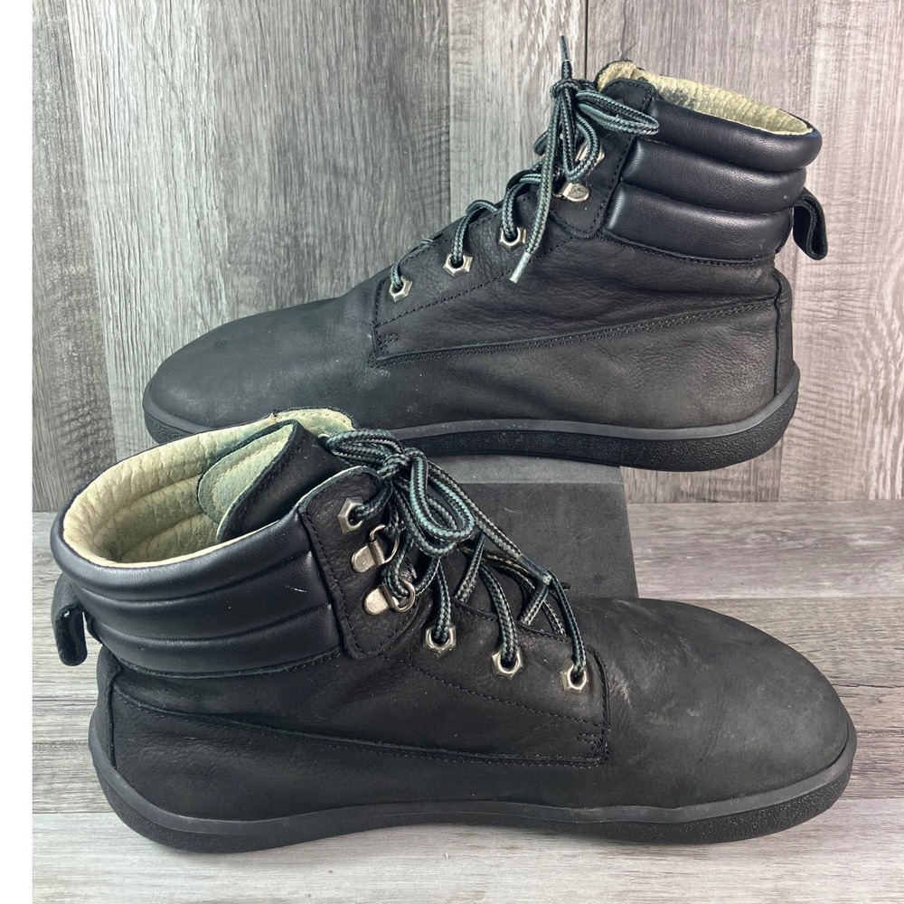 Be Lenka Ranger Black Leather Barefoot Boots EU 41 Minimalist Zero Drop - Picture 2 of 7